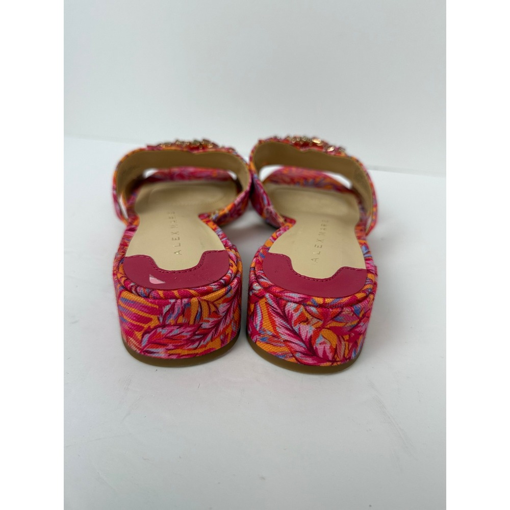 Alex Marie Heeled Sandals Sz 7.5 Textile Rhinestones - Picture 3 of 7